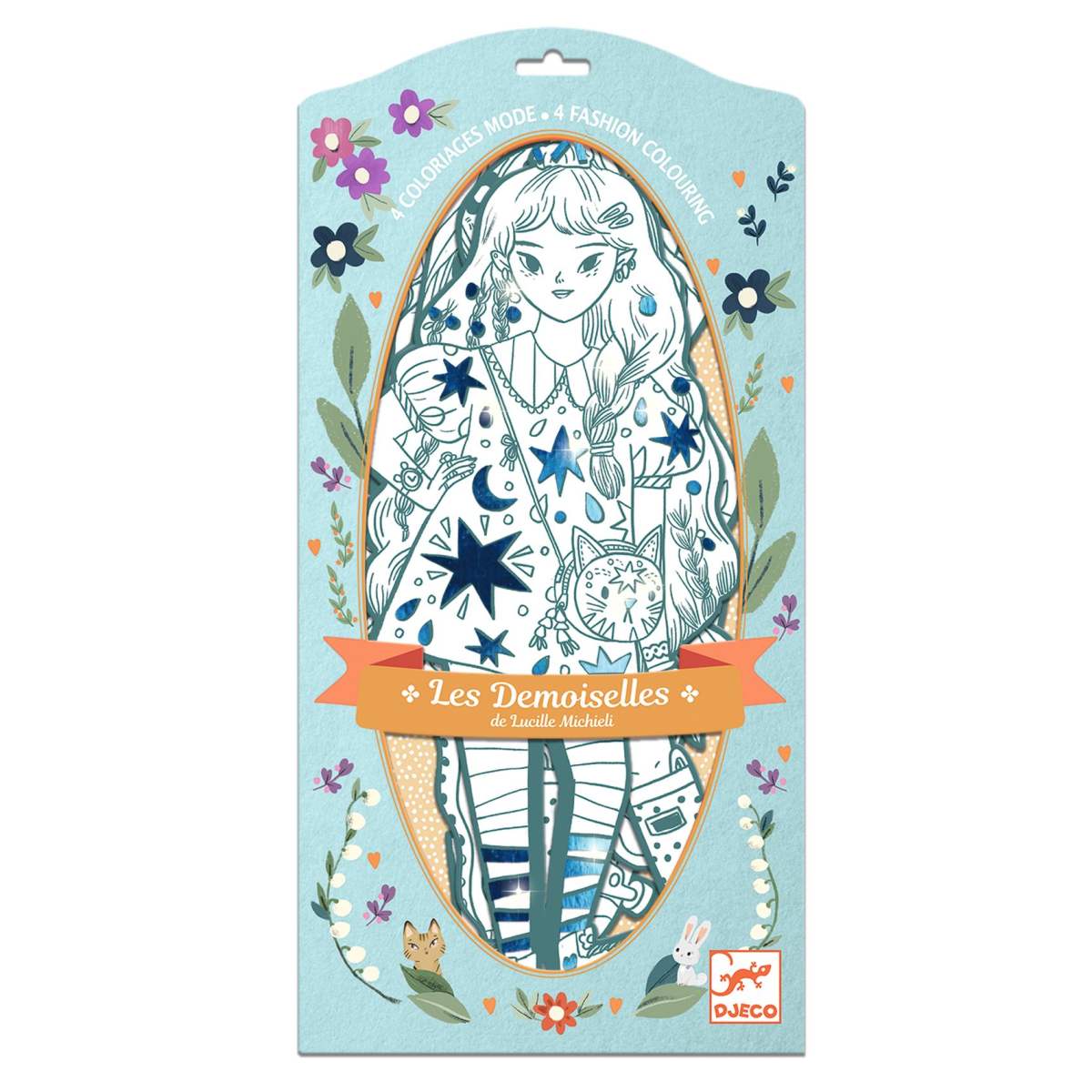 Djeco - Ausmalbilder: Demoiselles Angèle Bild 1