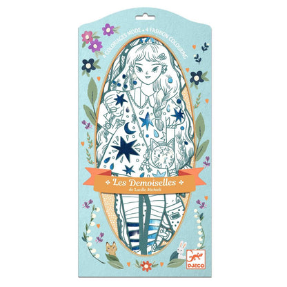 Djeco - Ausmalbilder: Demoiselles Angèle Bild 1