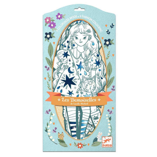 Djeco - Ausmalbilder: Demoiselles Angèle Bild 1