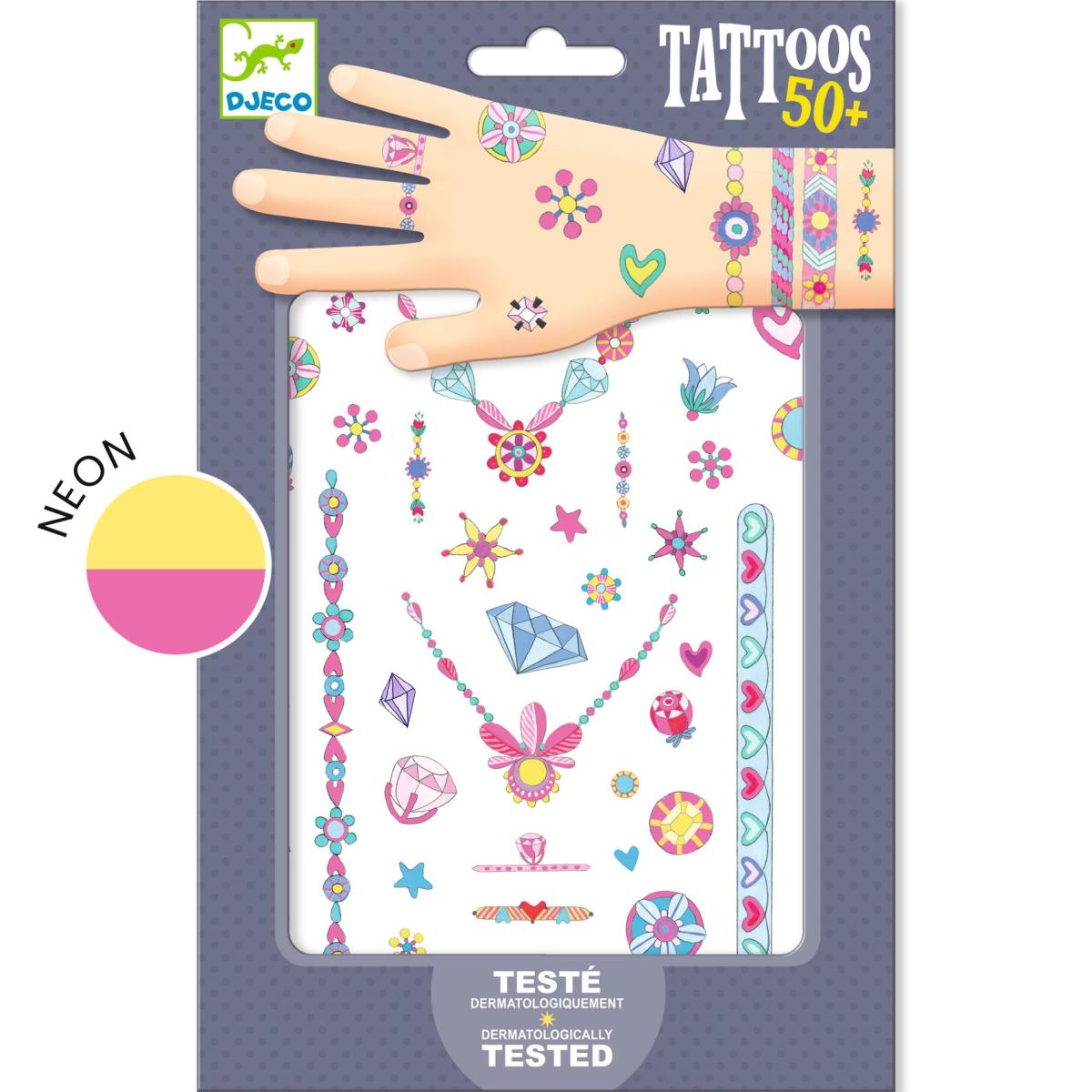 Djeco - Tattoos: Jenni's Jewels - DJ09587-B3D-RVB_1200
