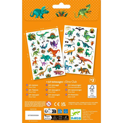 Djeco - Tattoos: Dino Club - DJ09598-B2-RVB_1200