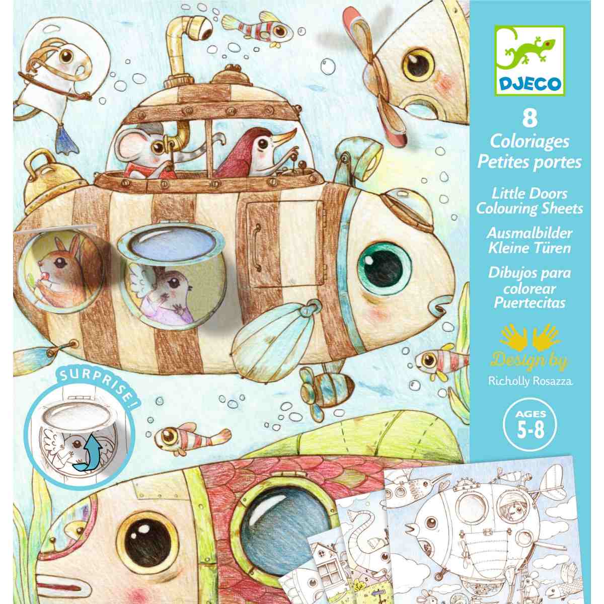 Djeco - Ausmalbilder: Malos Ausflug Bild 1