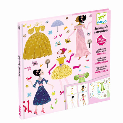 Djeco - Stickerpuppen: Papier Puppen - Durch die Jahreszeiten Bild 3
