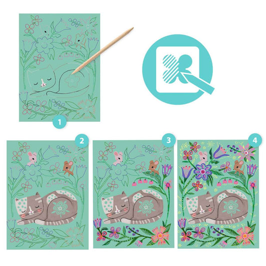 Djeco - Kratzbilder: Begegnungen Bild 10