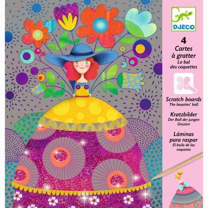 Djeco - Kratzbilder: Der Ball der Schönen Bild 1