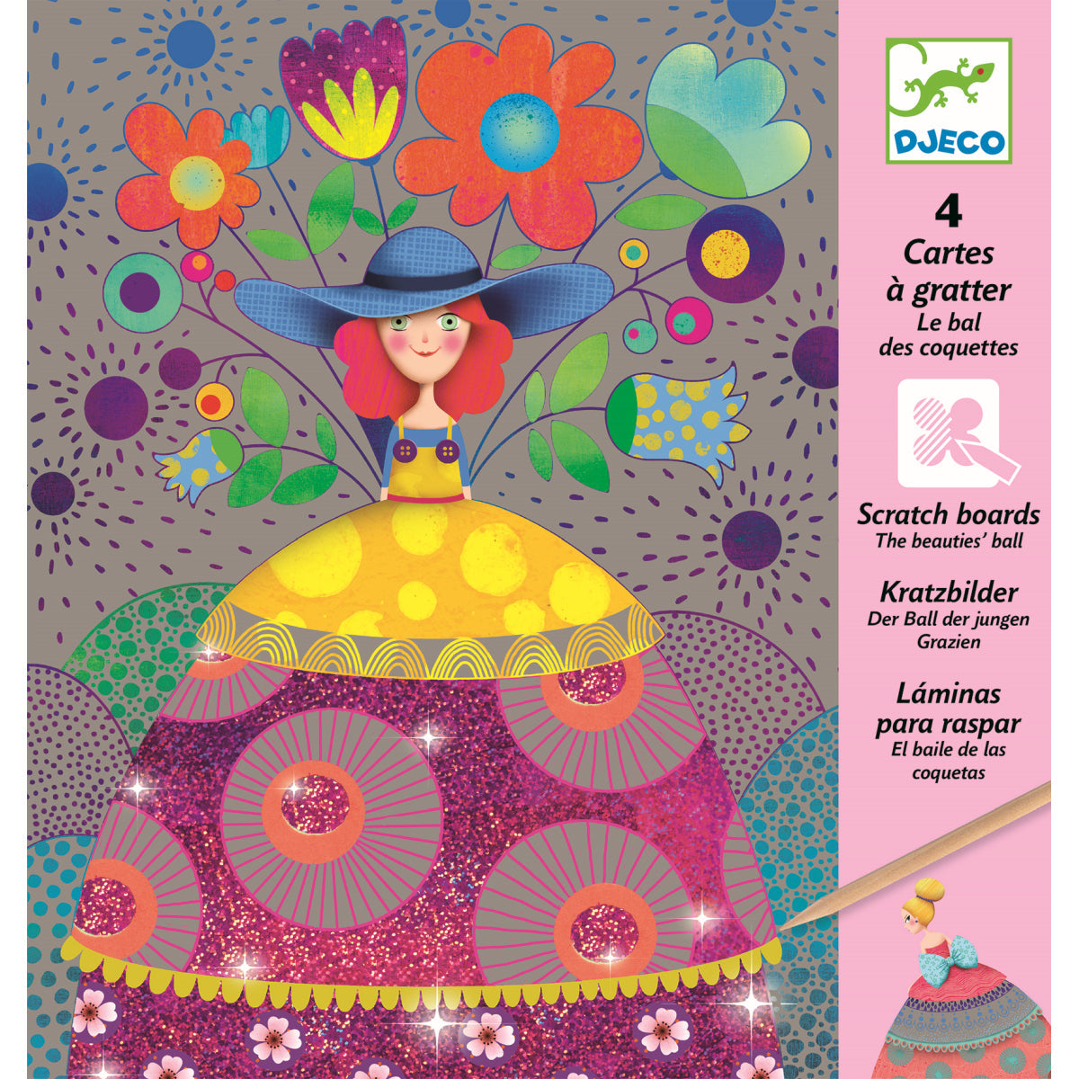 Djeco - Kratzbilder: Der Ball der Schönen Bild 9