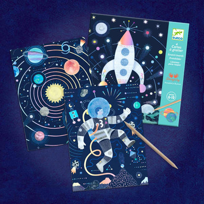 Djeco - Kratzbilder: Weltall Bild 2