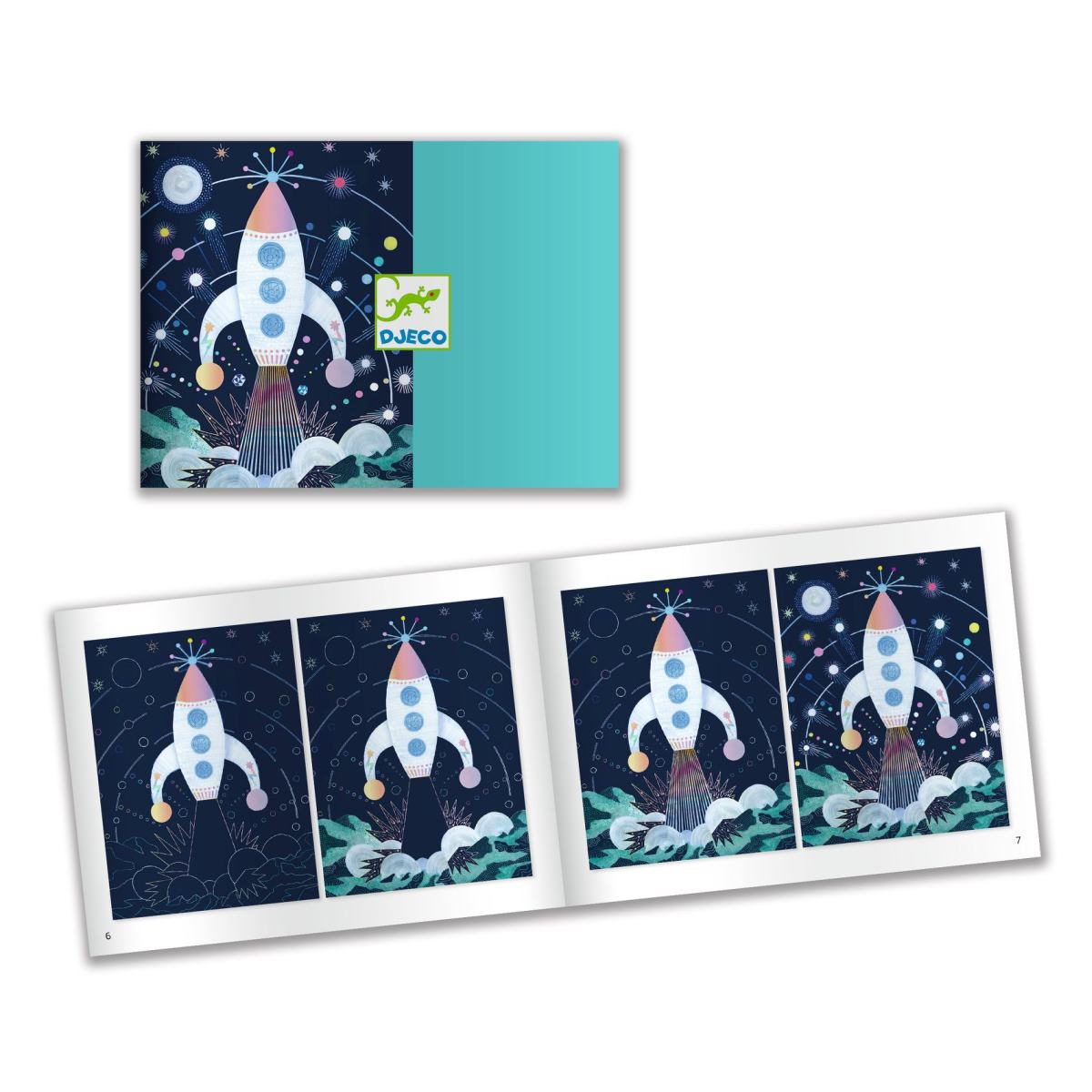 Djeco - Kratzbilder: Weltall Bild 10