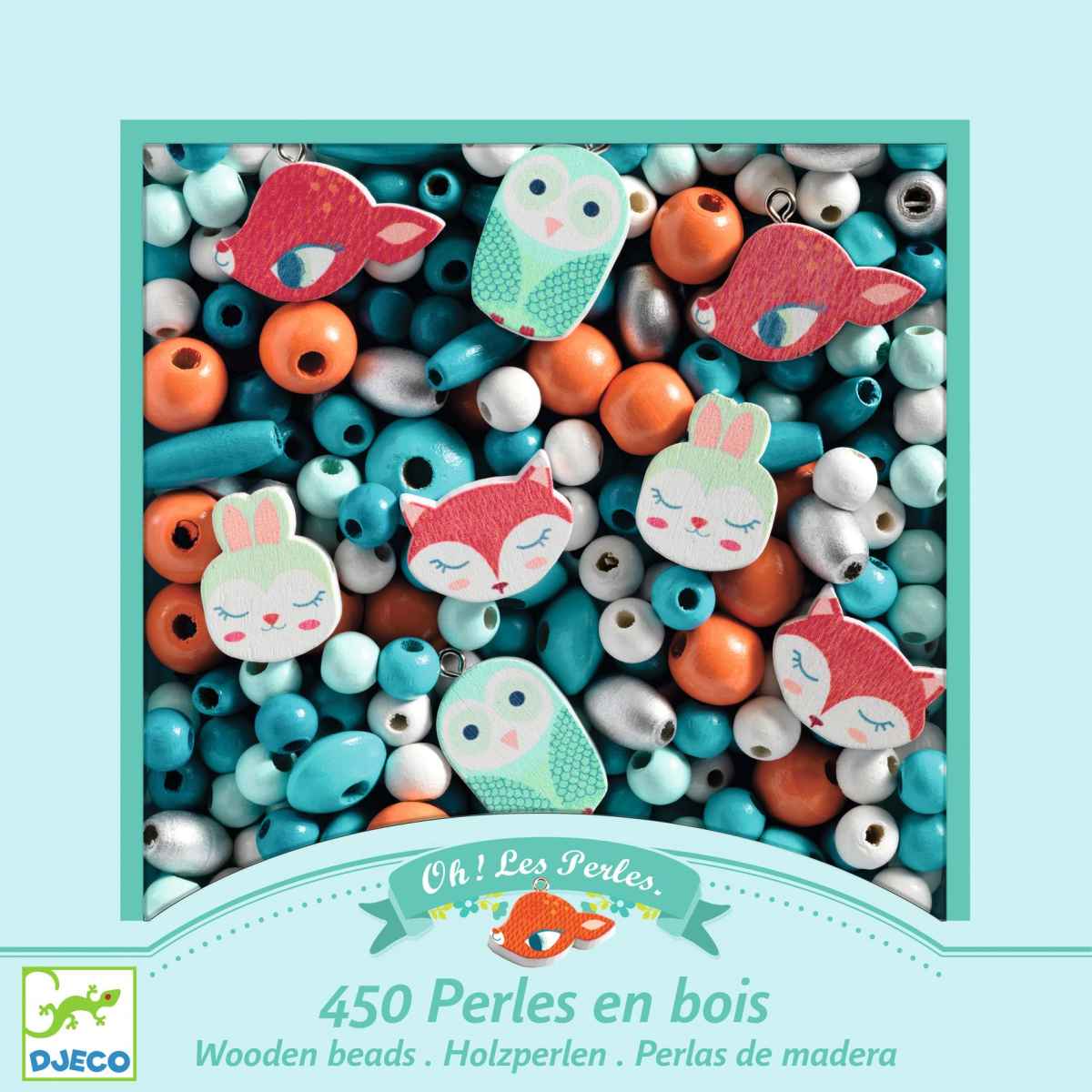 Djeco - Schmuck basteln: Holzperlen kleine Tiere - DJ09807-B-RVB_1200