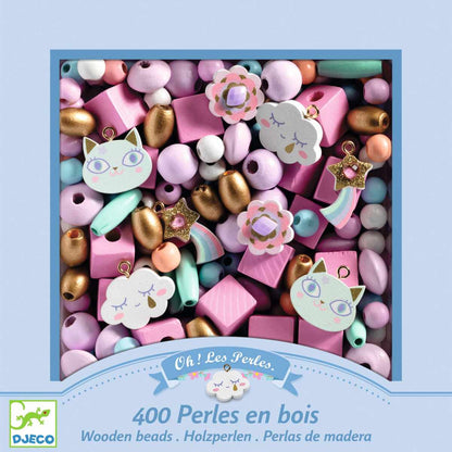 Djeco - Schmuck basteln: Holzperlen Regenbogen - DJ09823-B-RVB_1200