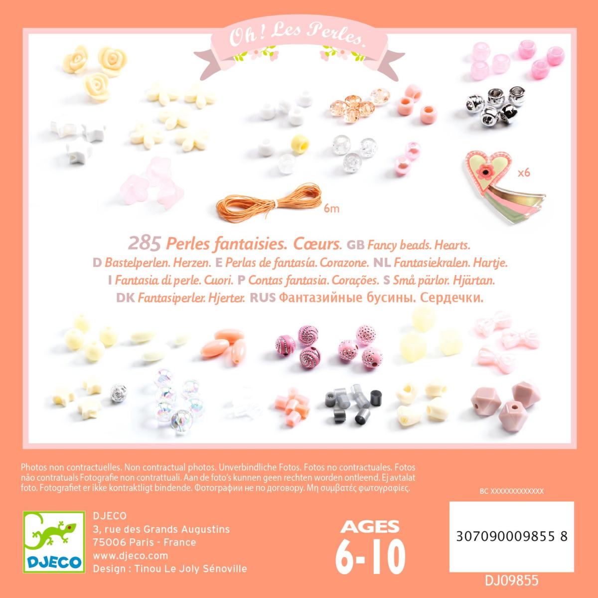 Djeco - Perlen & Schmuck: Herzen Bild 2