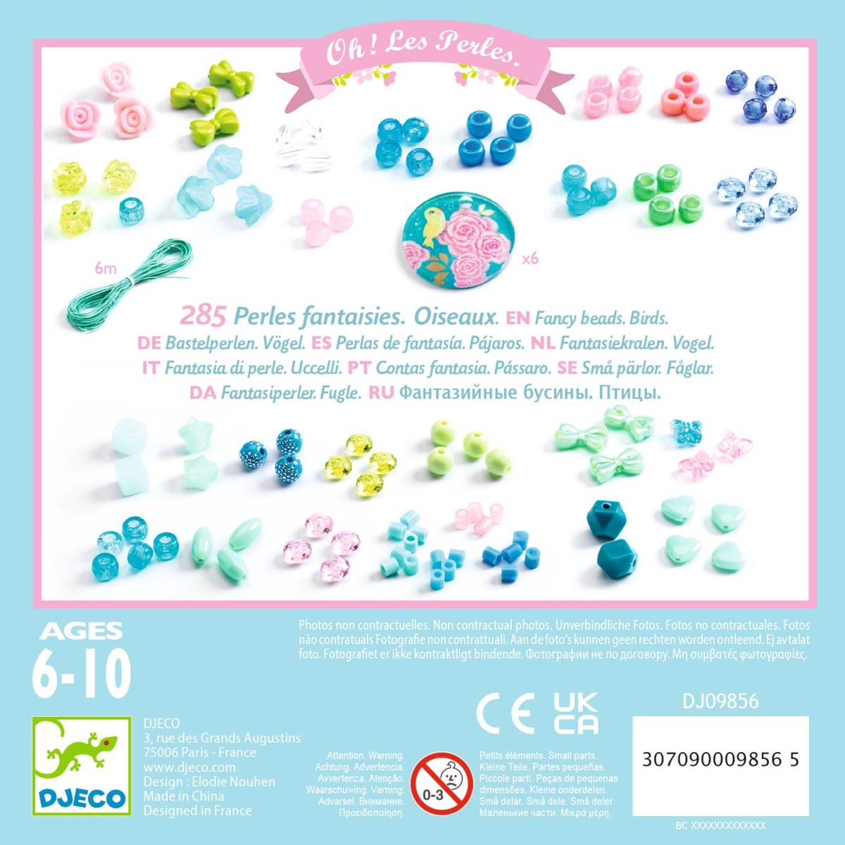 Djeco - Perlen & Schmuck: Vögel Bild 2