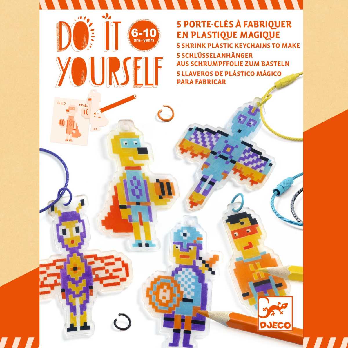 Djeco - Do it yourself: Schlüsselanhänger - DJ79005-B-RVB_1200