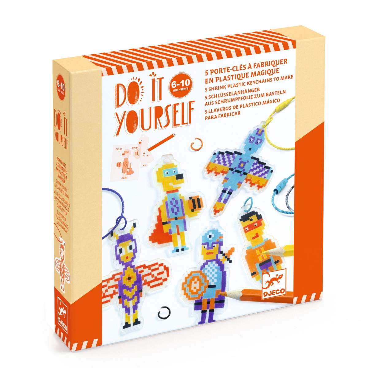 Djeco - Do it yourself: Schlüsselanhänger - DJ79005-B3D-RVB_1200