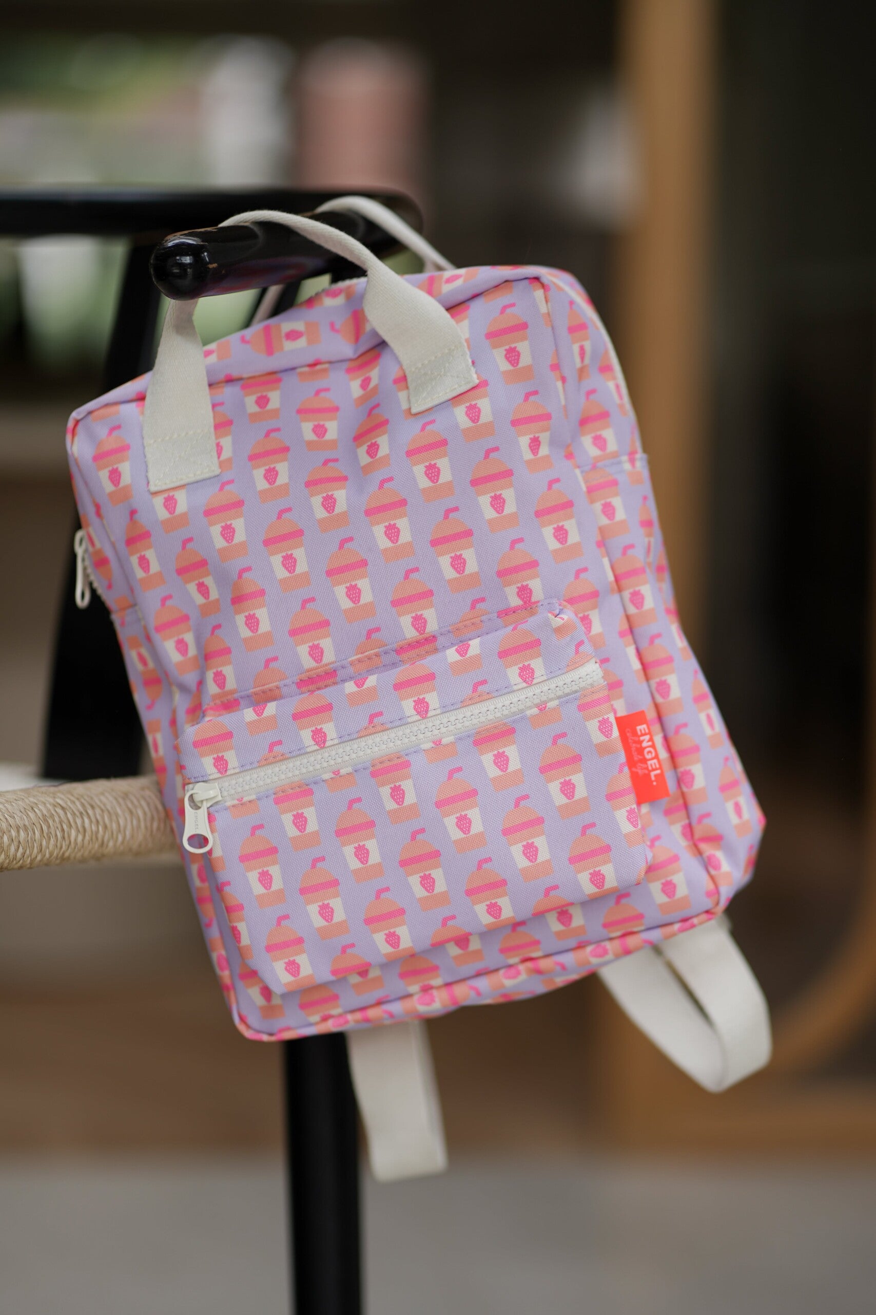 Kinderrucksack Milkshake M von Engel in zartem Rosa mit gepolsterten Trägern