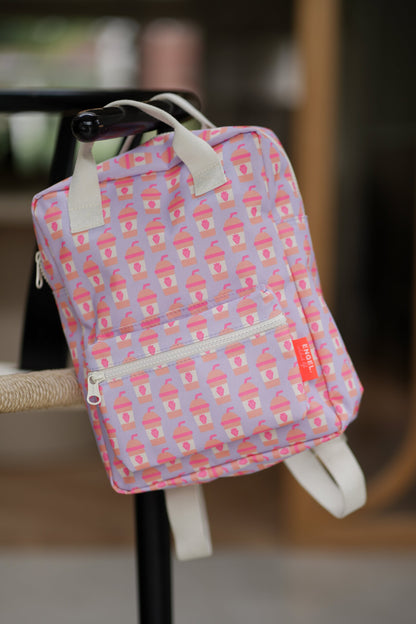 Kinderrucksack Milkshake M von Engel in zartem Rosa mit gepolsterten Trägern
