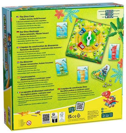 Haba Der Dino Bautrupp Würfelspiel mit Dinosaurier-Figuren und Holzbauteilen