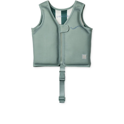 Schwimmweste DOVE Liewood in Peppermint für 15-19 kg, hellgrünes Neopren-Modell