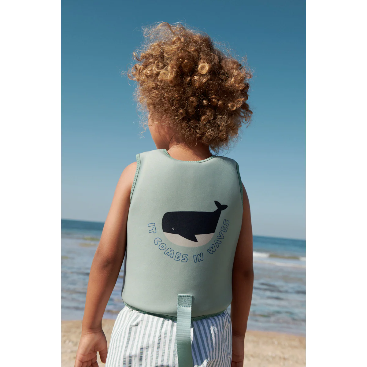 Schwimmweste DOVE Liewood in Peppermint für 15-19 kg, hellgrünes Neopren-Modell