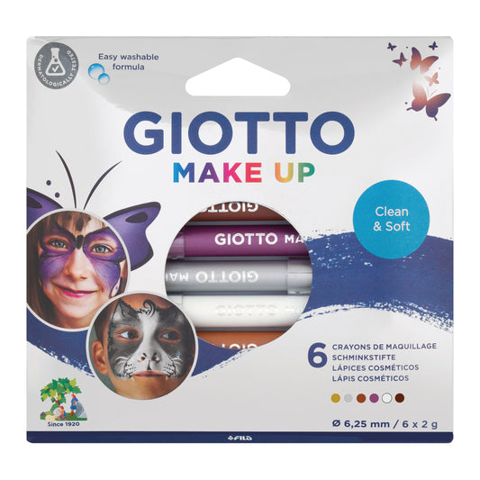 Lyra - GIOTTO MAKE UP Kinderschminkstifte, Metall-Set, 6er Faltschachtel Bild 1