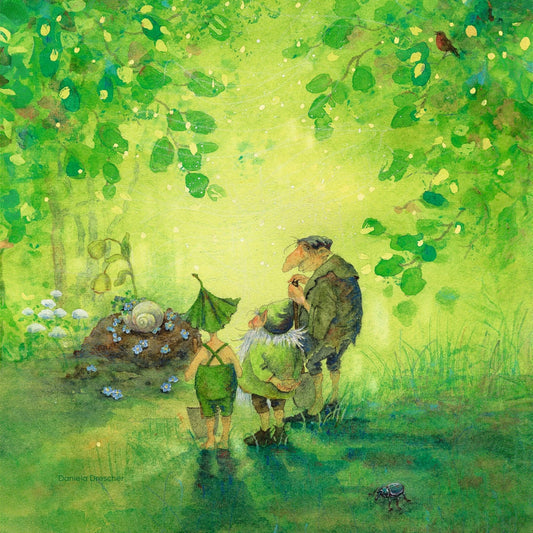 TOVERLUX StoryLux, Griswald hört das Gras wachsen, 4 Silhouetten für Lampe