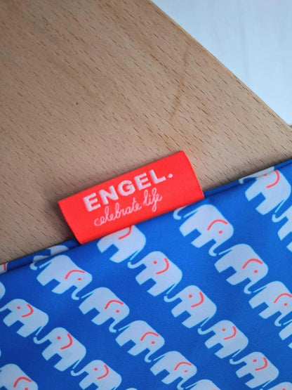 Wimpelkette Jubiläum M von Engel mit 18 Wimpeln, 8 Meter lang, zur Geburtstagsgirlande