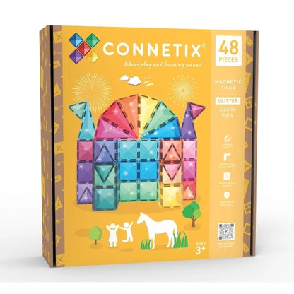 Connetix - Magnetbausteine Glitter Castle Pack 48-tlg.