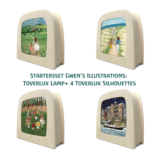 Toverlux - Starter Set Gwen´s Illustrations - Lampe + Silhouettes