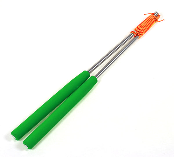 Aluminium-Handstäbe für Diabolo von Henrys in Grün, 325 mm Länge