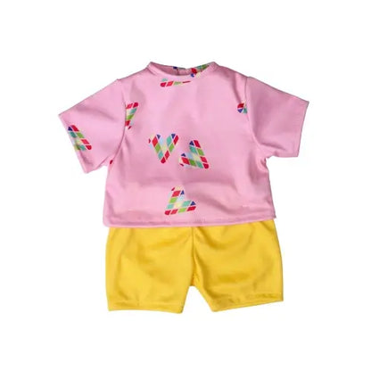 Lillan & Friends - T-Shirt und Hose - Herzen (Gr.41-46cm)