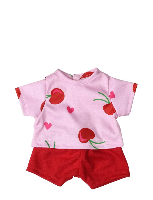 Lillan & Friends - T-Shirt und Hose - Kirschen (Gr.28-35cm)