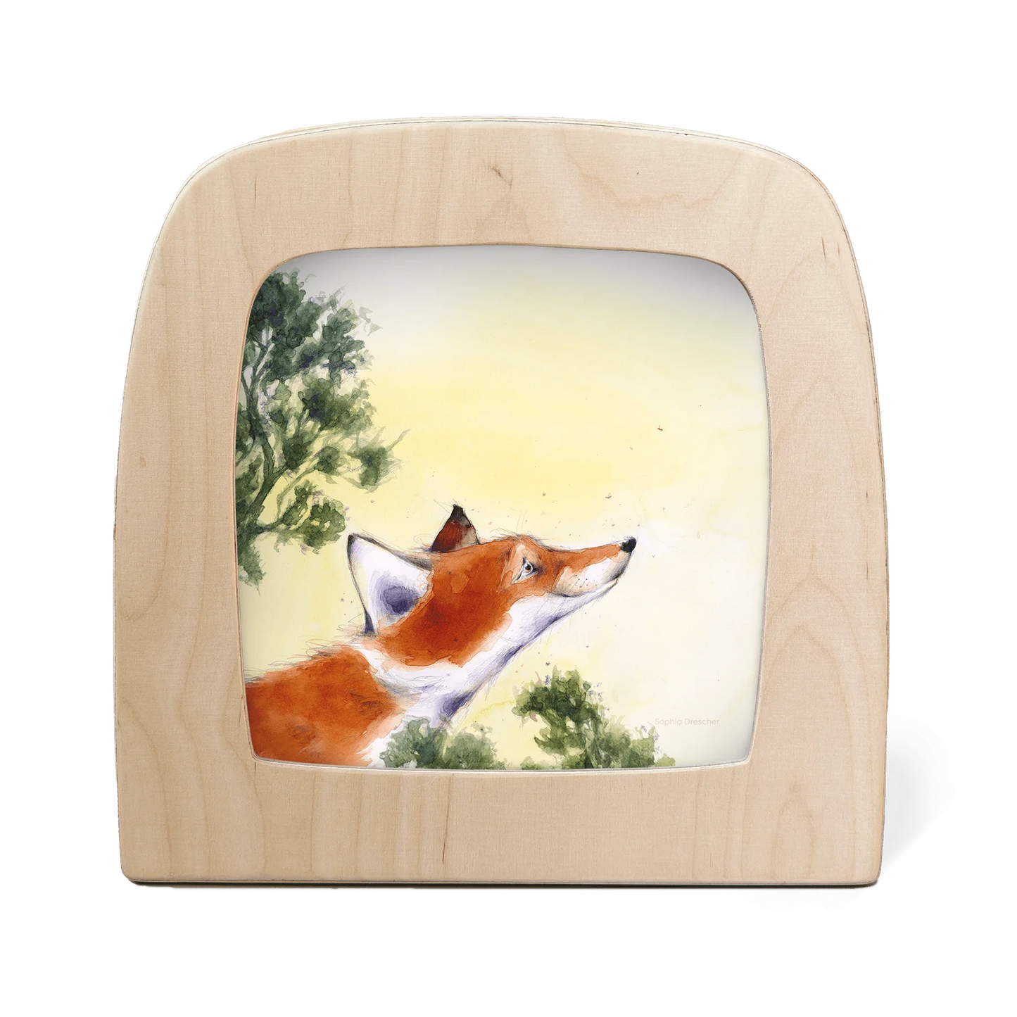 Silhouettenlampe Toverlux mit Fuchs-Motiv von Sofia Drescher, feines Schattenmuster