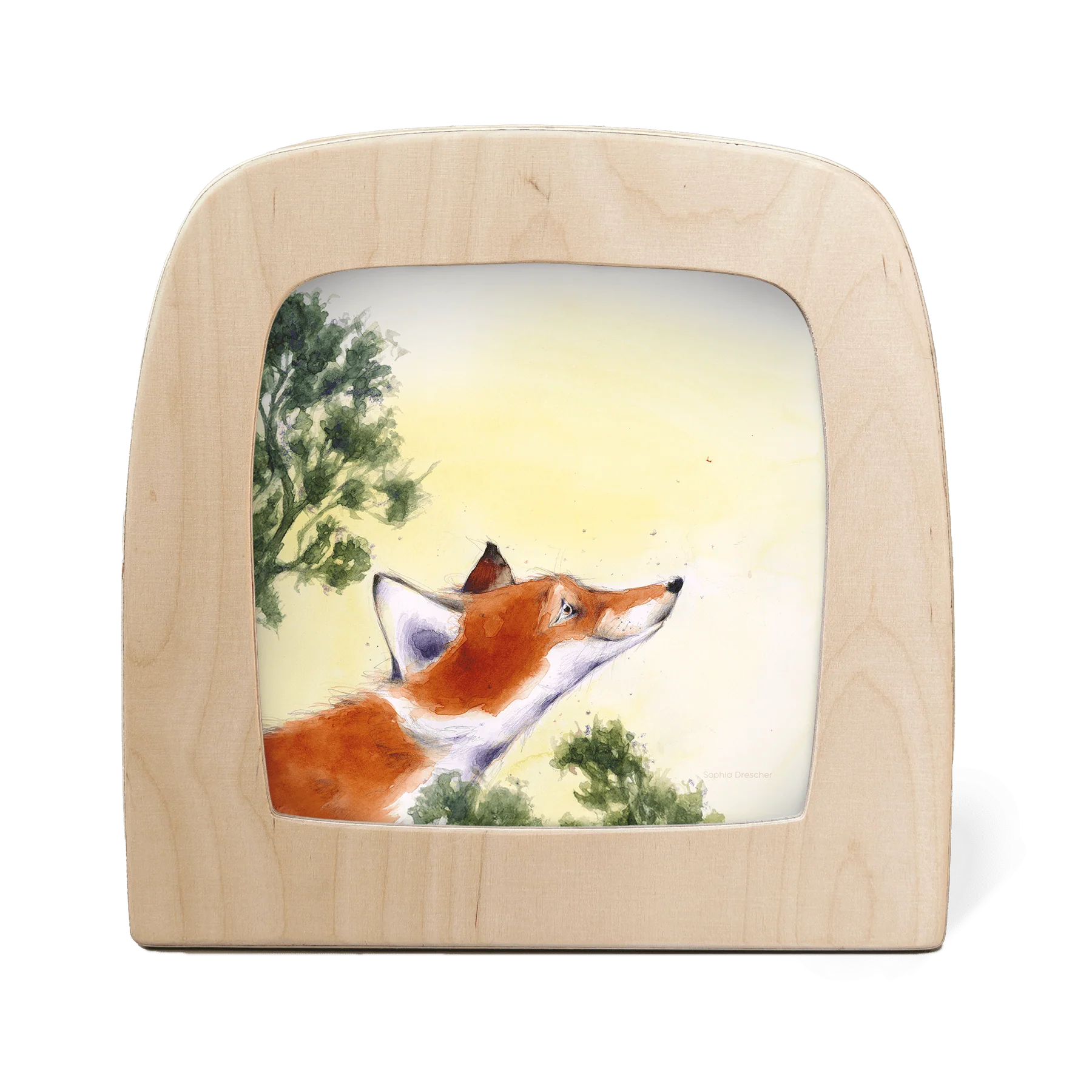 Silhouettenlampe Toverlux mit Fuchs-Motiv von Sofia Drescher, feines Schattenmuster