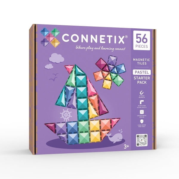 Connetix - Magnetbausteine Pastel Starter - Pack 56 Teile