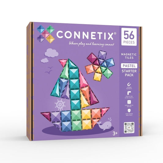 Connetix - Magnetbausteine Pastel Starter - Pack 56 Teile