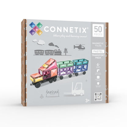 Connetix - Magnetbausteine Pastel Transport - Pack 50 Teile