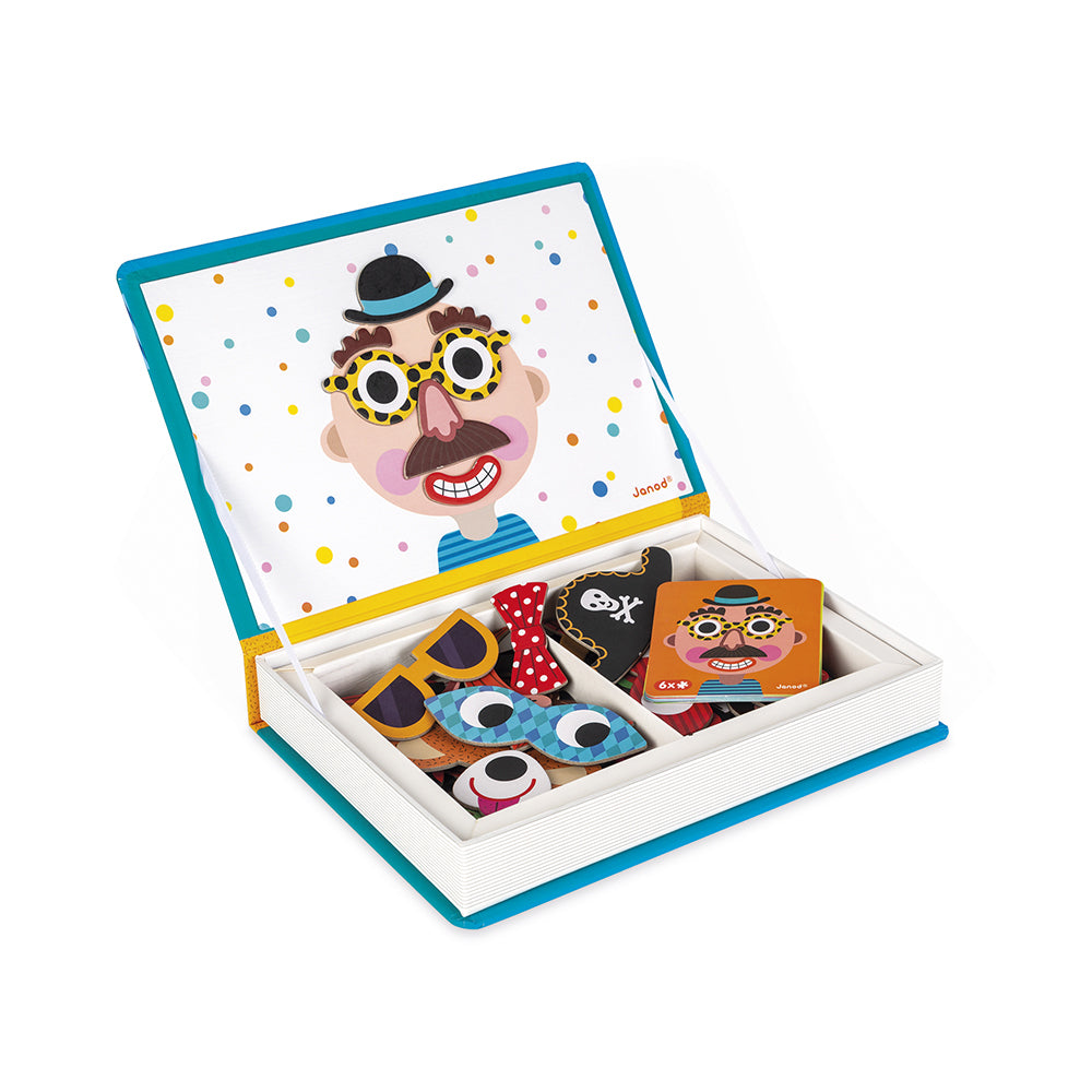 Janod - Magnetibook Crazy Face Jungen - J02716_3
