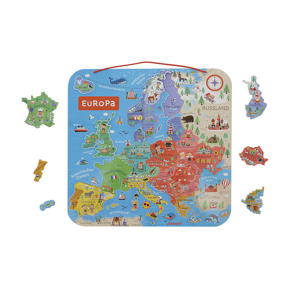 Janod - Magnetisches Landkarten-Puzzle Europa - J05473