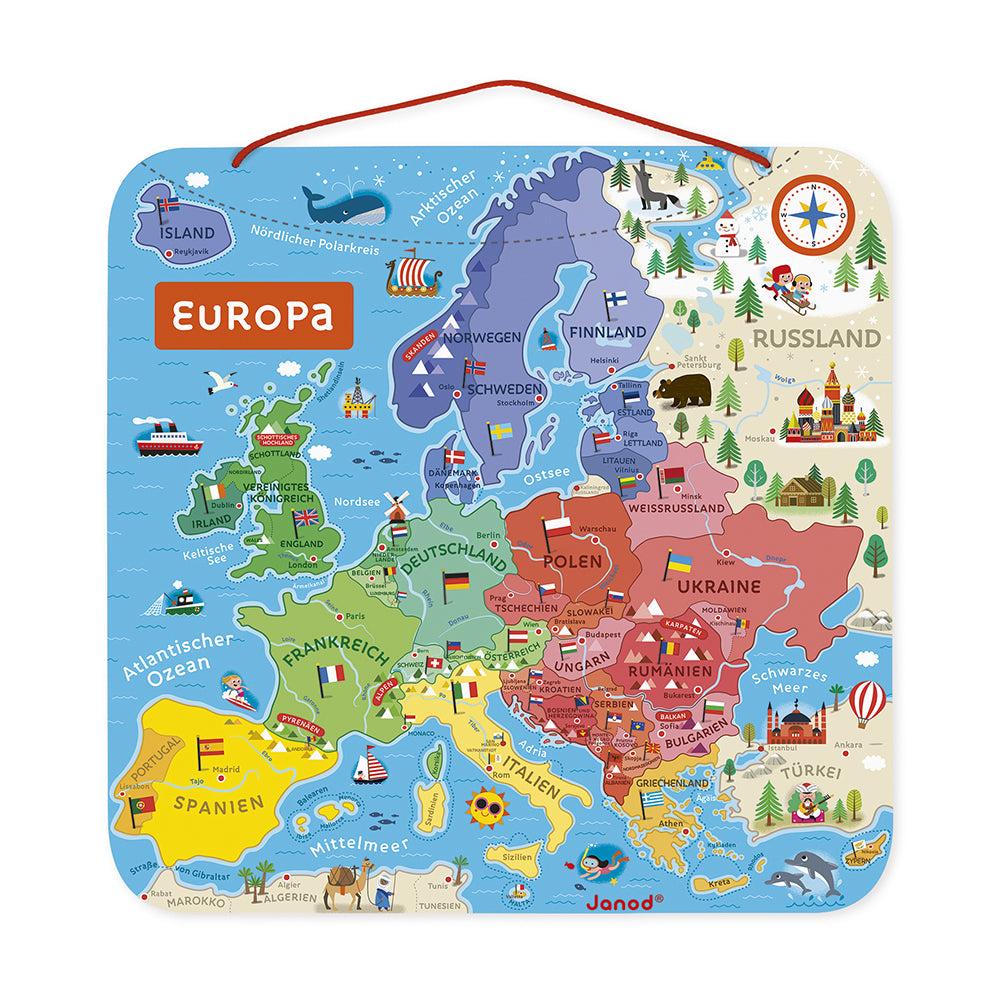 Janod - Magnetisches Landkarten-Puzzle Europa - J05473_4