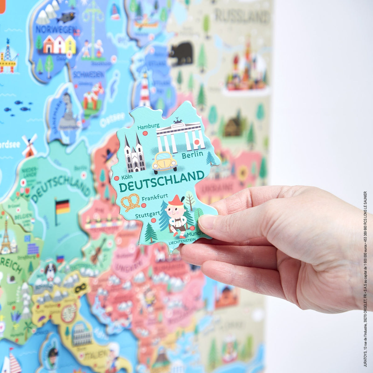 Janod - Magnetisches Landkarten-Puzzle Europa - J05473_71