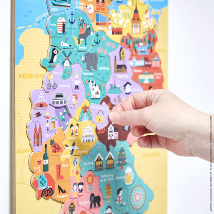 Janod - Magnetisches Landkarten-Puzzle Deutschland - J05477_71