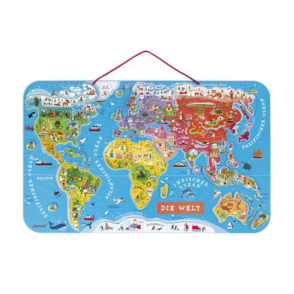 Janod - Magnetisches Landkarten-Puzzle Weltkarte - J05490_3