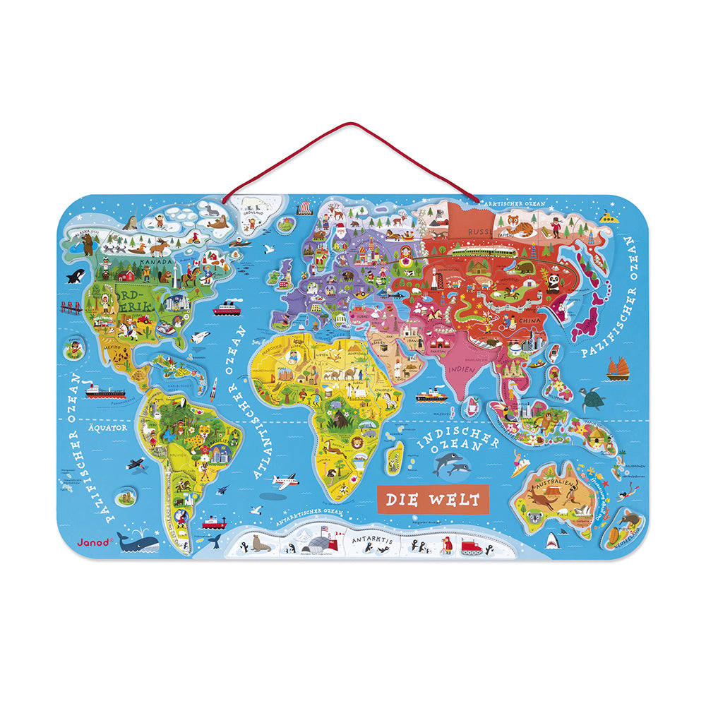 Janod - Magnetisches Landkarten-Puzzle Weltkarte - J05490_6