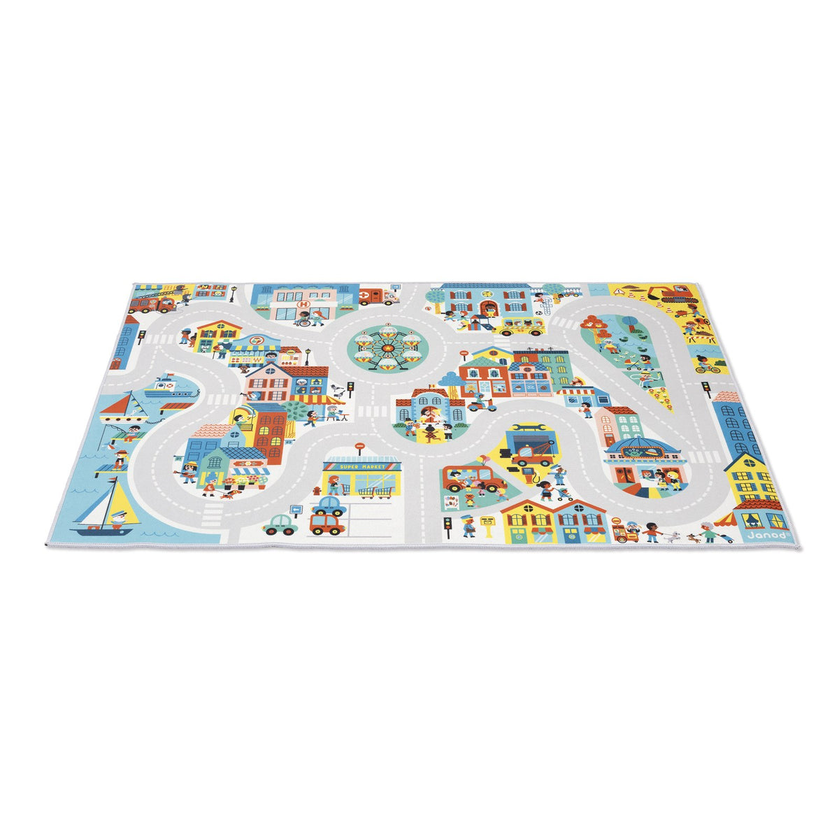 Janod - Cross Roads Spielteppich Stadt - J05910_R01