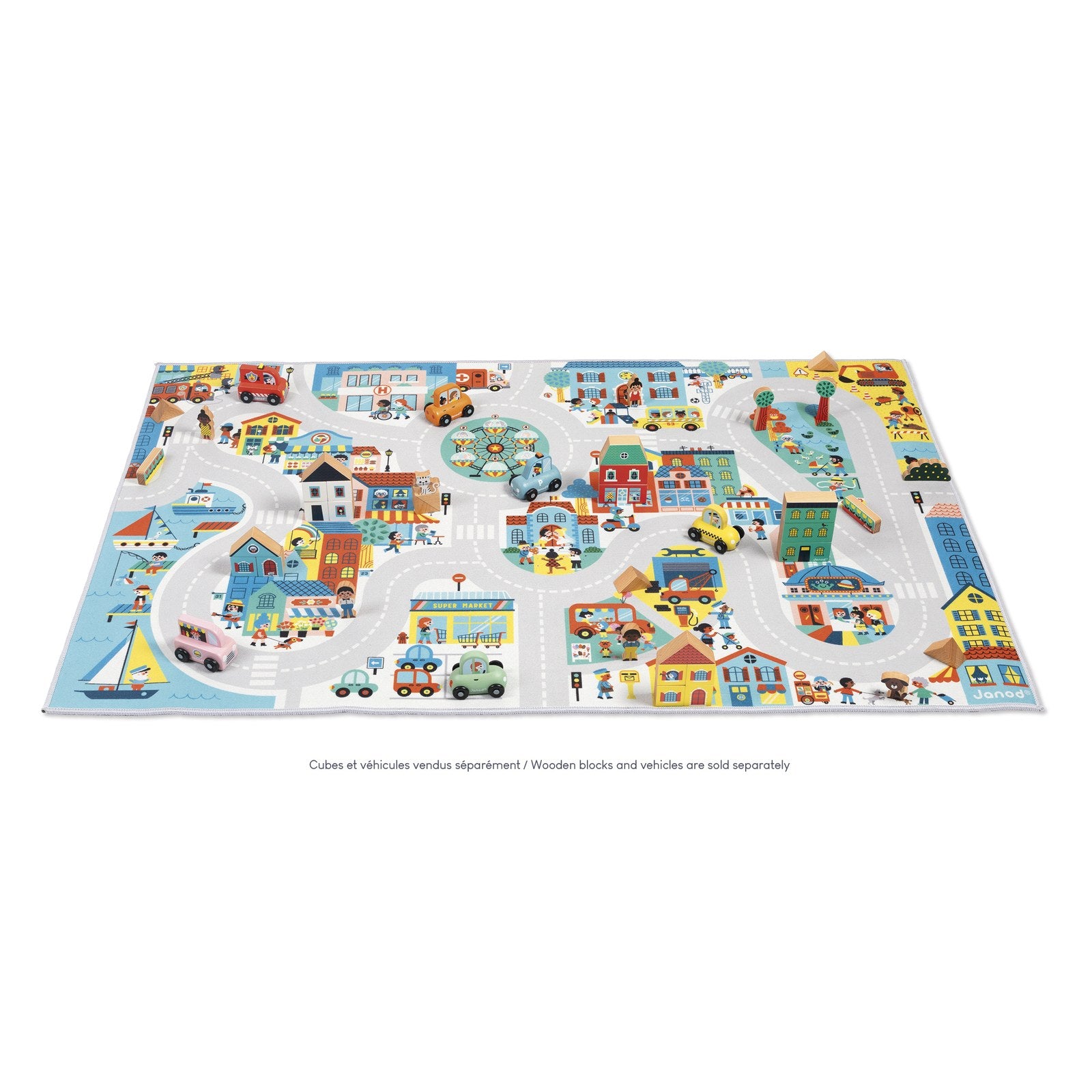 Janod - Cross Roads Spielteppich Stadt - J05910_R01_3