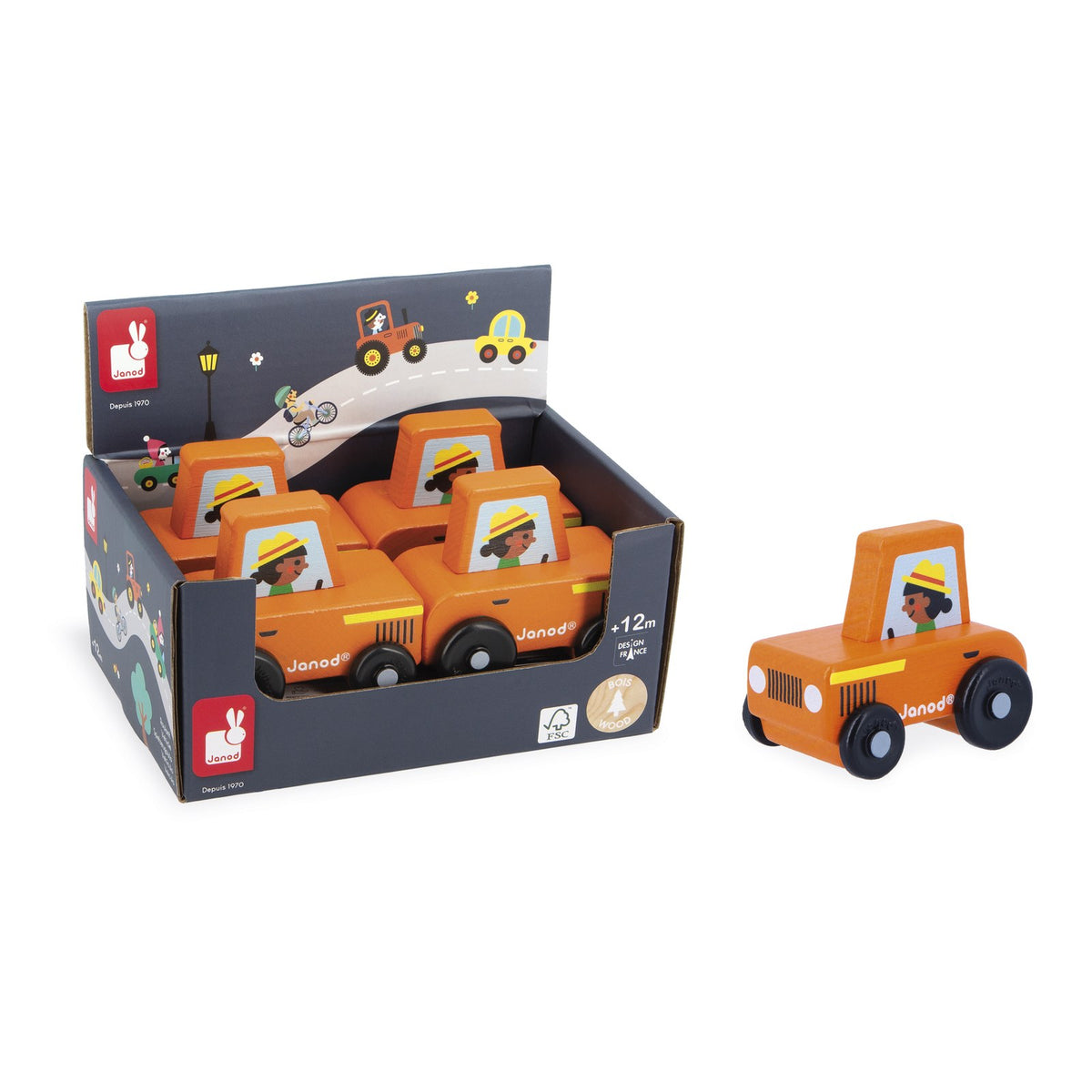 Janod - Cross Roads Traktor orange - J05932_R01_2