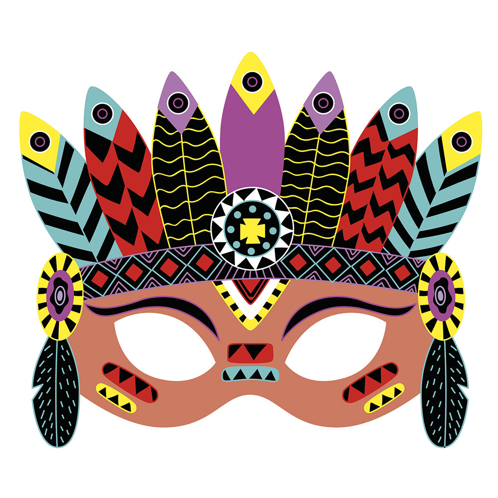 Janod - Bastelset Kratzbilder Partymasken - J07890_4