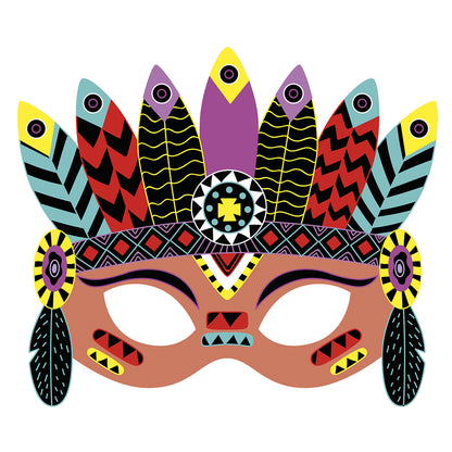 Janod - Bastelset Kratzbilder Partymasken - J07890_4