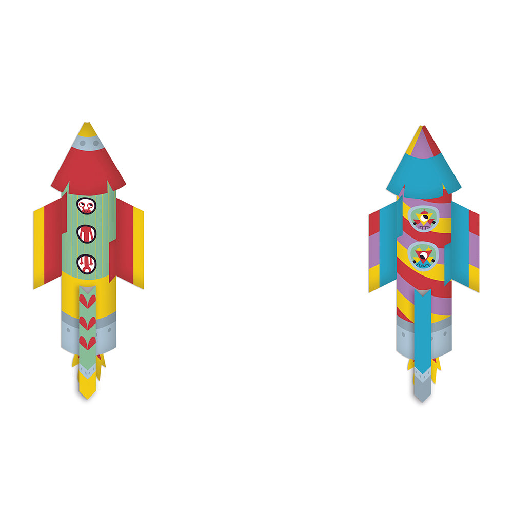 Janod - Bastelset 10 Papier-Raketen - J07988_4