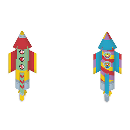 Janod - Bastelset 10 Papier-Raketen - J07988_4